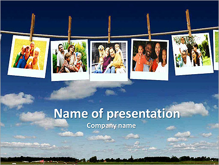 Photo In Line Animated PowerPoint Template - Slide 1