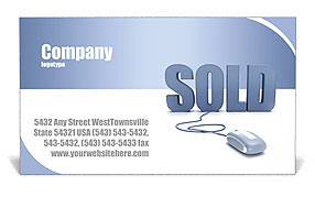 Sold Business Card Template