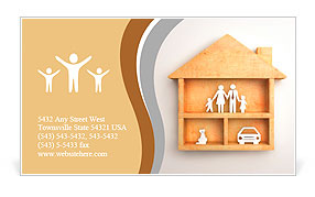 Wooden Toy House Business Card Template