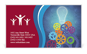 Innovative Business Strategies For Competitive Advantage: Understanding The Concept. Business Card Template