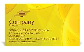Year 2008 Business Card Template