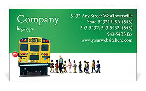 School Bus Business Card Template