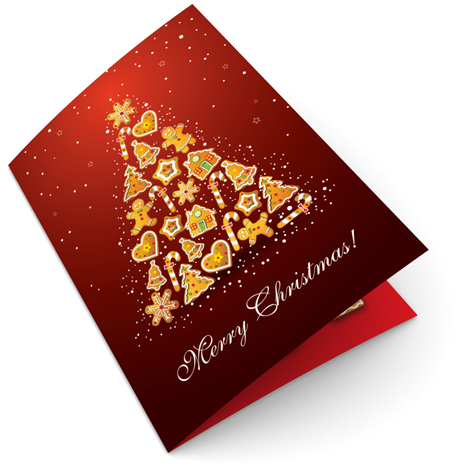 Candy Fir Tree Christmas Card