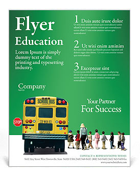 School Bus Flyer Template