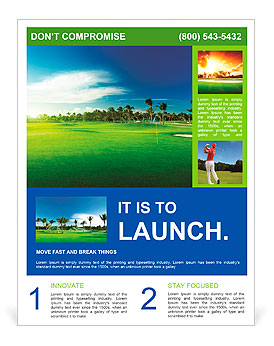 Golf course Flyer Template