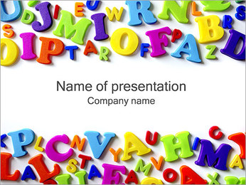Colorful Letters PowerPoint Template